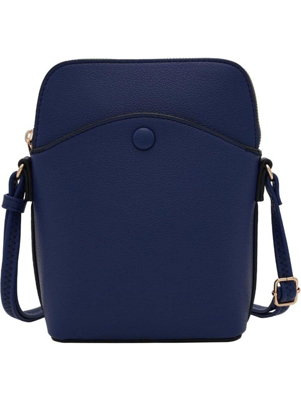 Chic Mini Crossbody Bag with Gold Hardware, Adjustable Strap Shoulder Purse